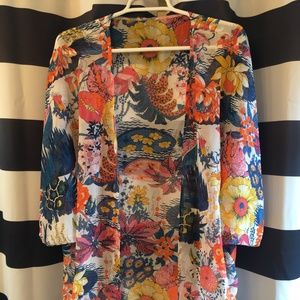 Colorful, sheer, kimono/cover-up